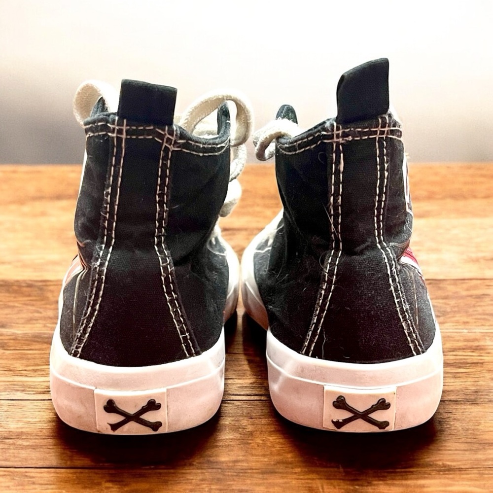 Kids Unisex Nightmare before Christmas Jack and Sally black high top sneakers - Picture 7 of 10